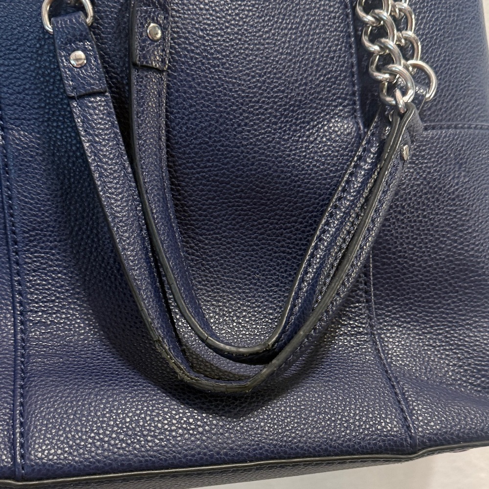 Dana Buchman Navy Leather Shoulder Bag - Picture 11 of 11